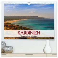Sardinien Panoramakalender (hochwertiger Premium Wandkalender 2024 DIN A2 quer), Kunstdruck in Hochglanz