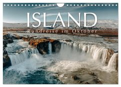 Island - Rundreise im Oktober (Wandkalender 2024 DIN A4 quer), CALVENDO Monatskalender
