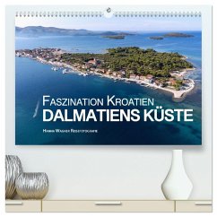 Faszination Kroatien - Dalmatiens Küste (hochwertiger Premium Wandkalender 2024 DIN A2 quer), Kunstdruck in Hochglanz - Wagner, Hanna