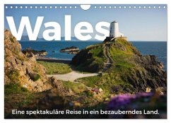 Wales - Eine spektakuläre Reise in ein bezauberndes Land. (Wandkalender 2024 DIN A4 quer), CALVENDO Monatskalender