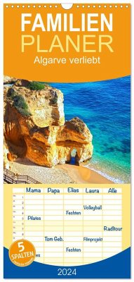 Familienplaner 2024 - Algarve verliebt mit 5 Spalten (Wandkalender, 21 x 45 cm) CALVENDO