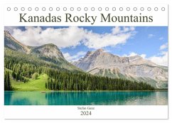 Kanadas Rocky Mountains (Tischkalender 2024 DIN A5 quer), CALVENDO Monatskalender