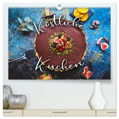 Köstliche Kuchen (hochwertiger Premium Wandkalender 2024 DIN A2 quer), Kunstdruck in Hochglanz