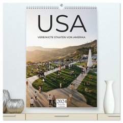 USA - Vereinigte Staaten von Amerika (hochwertiger Premium Wandkalender 2024 DIN A2 hoch), Kunstdruck in Hochglanz