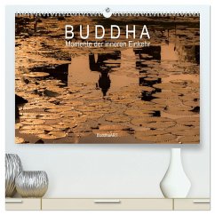 Buddha - Momente der inneren Einkehr (hochwertiger Premium Wandkalender 2024 DIN A2 quer), Kunstdruck in Hochglanz