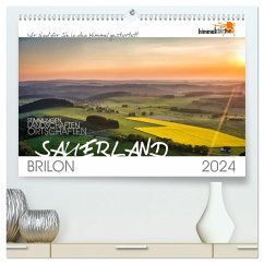 Das Sauerland bei Brilon aus der Vogelperspektive (hochwertiger Premium Wandkalender 2024 DIN A2 quer), Kunstdruck in Hochglanz