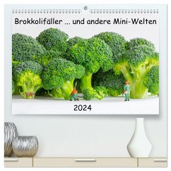 Brokkolifäller ... und andere Mini-Welten (hochwertiger Premium Wandkalender 2024 DIN A2 quer), Kunstdruck in Hochglanz