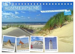 Sommerpause - An Dänemarks Nordseestrand (Tischkalender 2024 DIN A5 quer), CALVENDO Monatskalender