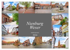 Nienburg Weser Impressionen (Wandkalender 2024 DIN A2 quer), CALVENDO Monatskalender