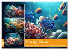 Fischfantasie (Wandkalender 2024 DIN A2 quer), CALVENDO Monatskalender
