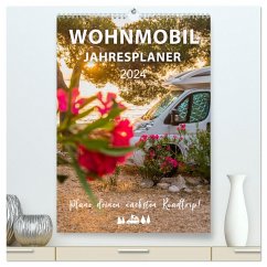 Wohnmobil Jahresplaner (hochwertiger Premium Wandkalender 2024 DIN A2 hoch), Kunstdruck in Hochglanz - Weigt, Mario