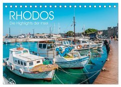 Rhodos - Die Highlights der Insel (Tischkalender 2024 DIN A5 quer), CALVENDO Monatskalender