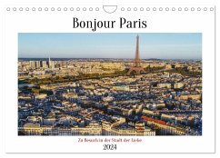 Bonjour Paris (Wandkalender 2024 DIN A4 quer), CALVENDO Monatskalender - Lentz, Gunnar