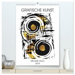 GRAFISCHE KUNST (hochwertiger Premium Wandkalender 2024 DIN A2 hoch), Kunstdruck in Hochglanz - Viola, Melanie