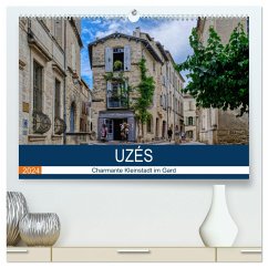Uzés - Charmante Kleinstadt im Gard (hochwertiger Premium Wandkalender 2024 DIN A2 quer), Kunstdruck in Hochglanz - Bartruff, Thomas
