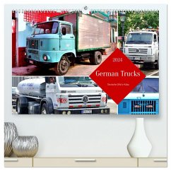 German Trucks - Deutsche LKW in Kuba (hochwertiger Premium Wandkalender 2024 DIN A2 quer), Kunstdruck in Hochglanz