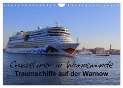 Cruiseliner in Warnemünde (Wandkalender 2024 DIN A4 quer), CALVENDO Monatskalender - le Plat, Patrick