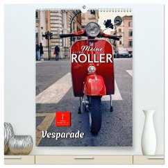 Meine Roller Vesparade (hochwertiger Premium Wandkalender 2024 DIN A2 hoch), Kunstdruck in Hochglanz