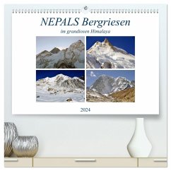 NEPALS Bergriesen im grandiosen Himalaya (hochwertiger Premium Wandkalender 2024 DIN A2 quer), Kunstdruck in Hochglanz - Senff, Ulrich