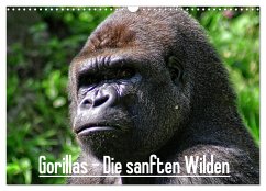 Gorillas - Die sanften Wilden (Wandkalender 2024 DIN A3 quer), CALVENDO Monatskalender
