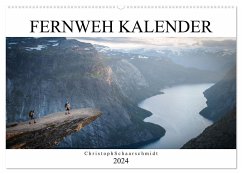 Fernweh Kalender (Wandkalender 2024 DIN A2 quer), CALVENDO Monatskalender