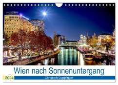 Wien nach Sonnenuntergang (Wandkalender 2024 DIN A4 quer), CALVENDO Monatskalender - Dopplinger, Christoph