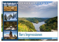 Harz Impressionen (Tischkalender 2024 DIN A5 quer), CALVENDO Monatskalender