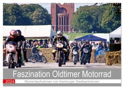 Faszination Oldtimer Motorrad - Momentaufnahmen von Hamburger Stadtparkrennen (Wandkalender 2024 DIN A2 quer), CALVENDO Monatskalender