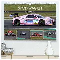 SPORTWAGEN DTM und FIA GT (hochwertiger Premium Wandkalender 2024 DIN A2 quer), Kunstdruck in Hochglanz - Schnellewelten