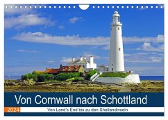 Von Cornwall nach Schottland (Wandkalender 2024 DIN A4 quer), CALVENDO Monatskalender - Pantke, Reinhard
