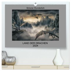 Land der Drachen (hochwertiger Premium Wandkalender 2024 DIN A2 quer), Kunstdruck in Hochglanz