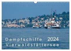 Dampfschiffe Vierwaldstättersee (Wandkalender 2024 DIN A3 quer), CALVENDO Monatskalender