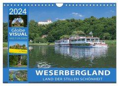 WESERBERGLAND - Land der stillen Schönheit (Wandkalender 2024 DIN A4 quer), CALVENDO Monatskalender - VISUAL, Globe