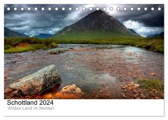 Schottland 2024 - Wildes Land im Norden (Tischkalender 2024 DIN A5 quer), CALVENDO Monatskalender - Kalender365.com