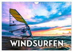Windsurfen - Wellen und Wind (Wandkalender 2024 DIN A4 quer), CALVENDO Monatskalender