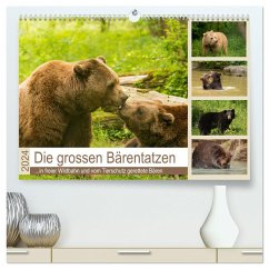 Die grossen Bärentatzen (hochwertiger Premium Wandkalender 2024 DIN A2 quer), Kunstdruck in Hochglanz
