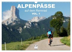 Alpenpässe auf dem Rennrad Vol. 1 (Wandkalender 2024 DIN A3 quer), CALVENDO Monatskalender - Rotter, Matthias