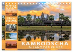 KAMBODSCHA - Im Land der Khmer (Tischkalender 2024 DIN A5 quer), CALVENDO Monatskalender - VISUAL, Globe
