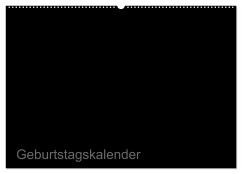 Bastel-Geburtstagskalender schwarz / Geburtstagskalender (Wandkalender 2024 DIN A2 quer), CALVENDO Monatskalender