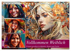 Vollkommen Weiblich (Tischkalender 2024 DIN A5 quer), CALVENDO Monatskalender