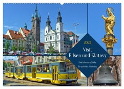 Visit Pilsen & Klatovy - Zwei böhmische Städte - Ein perfekter Urlaubstag (Wandkalender 2024 DIN A2 quer), CALVENDO Monatskalender
