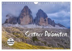 Sextner Dolomiten (Wandkalender 2024 DIN A4 quer), CALVENDO Monatskalender