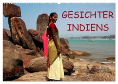 Gesichter Indiens (Wandkalender 2024 DIN A2 quer), CALVENDO Monatskalender