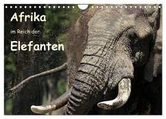 Afrika - im Reich der Elefanten (Wandkalender 2024 DIN A4 quer), CALVENDO Monatskalender