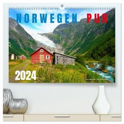 Norwegen PUR (hochwertiger Premium Wandkalender 2024 DIN A2 quer), Kunstdruck in Hochglanz - Prescher, Werner