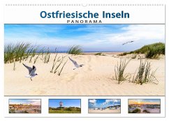 PANORAMA - Ostfriesische Inseln (Wandkalender 2024 DIN A2 quer), CALVENDO Monatskalender