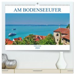Am Bodenseeufer (hochwertiger Premium Wandkalender 2024 DIN A2 quer), Kunstdruck in Hochglanz