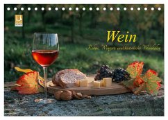 Wein - Reben, Wingerte und historische Weinkeller (Tischkalender 2024 DIN A5 quer), CALVENDO Monatskalender