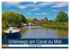 Unterwegs am Canal du Midi (Wandkalender 2024 DIN A3 quer), CALVENDO Monatskalender - Bartruff, Thomas