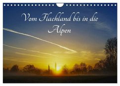 Vom Flachland bis in die Alpen (Wandkalender 2024 DIN A4 quer), CALVENDO Monatskalender - Hoffmann, Michael